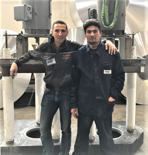 Massimiliano Doria and Sahbi Zeramdini at Profilglass.